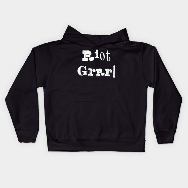 Riot Grrrl Kids Hoodie by n23tees